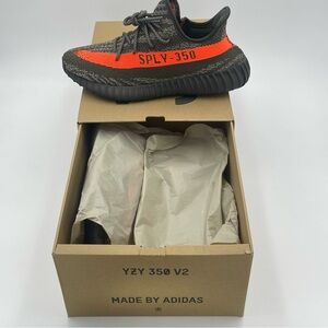 Adidas Yeezy Boost 350 V2 CarbonBeluga Men's Sneakers Size 11-EU 45 1/3-UK 10.5